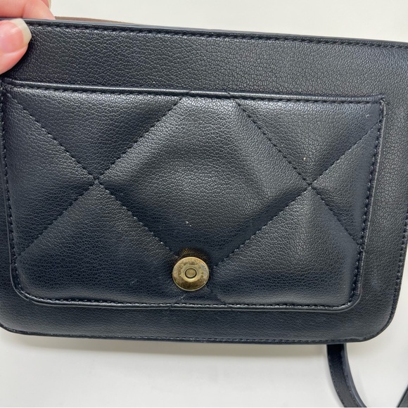 RACHEL ZOE CROSSBODY BAG IN BLACK AND GOLD - Picture 12 of 14